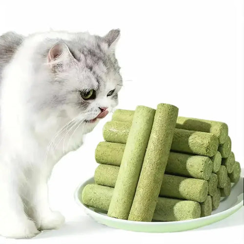 Merchis - Bețișoare naturale de catnip pentru dinți sănătoși și îndepărtarea ghemotoacelor de păr